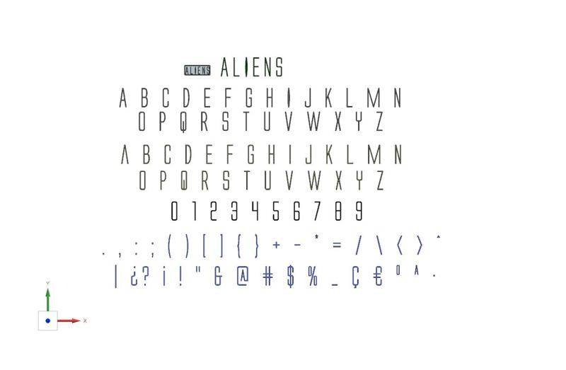 Letters and Numbers ALIENS | Logo