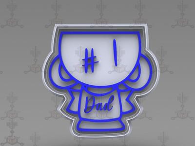 FATHER'S DAY COOKIE CUTTER TROPHY