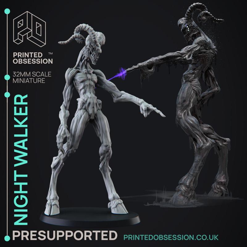 Nightwalker - Monsters of the Multiverse - PRESUPPORTED - Illustrated and Stats - 32mm scale