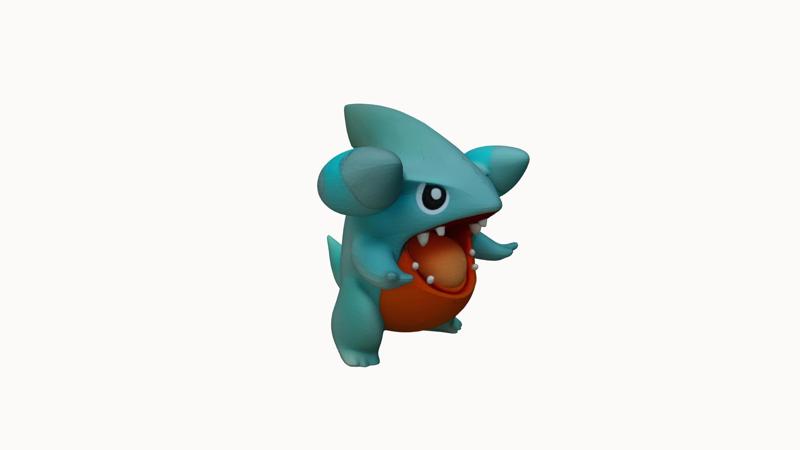 gible pokemon figure model
