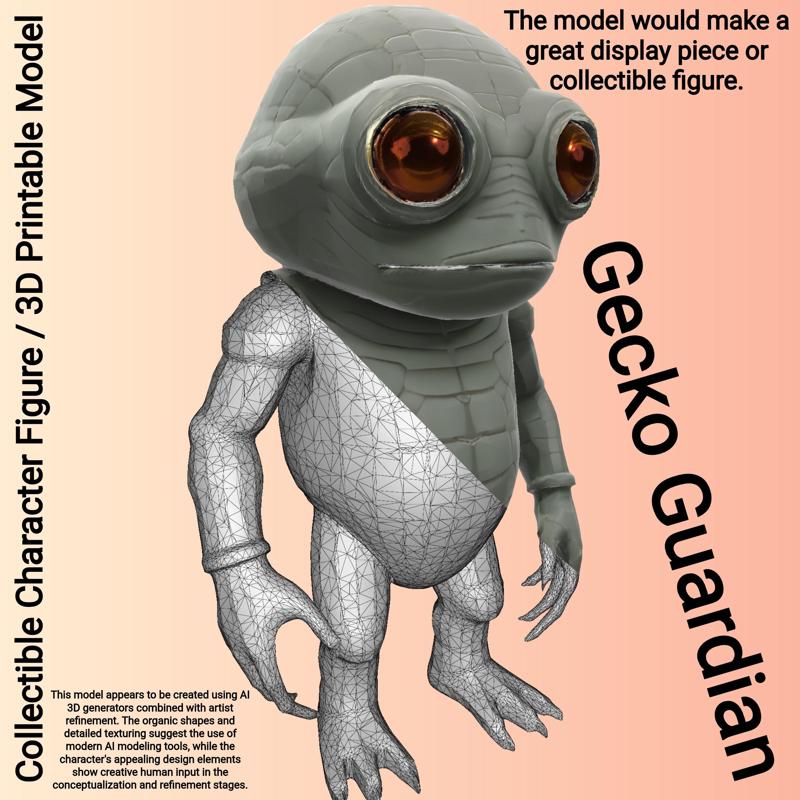 Gecko Guardian - The Wide-Eyed Reptilian Character