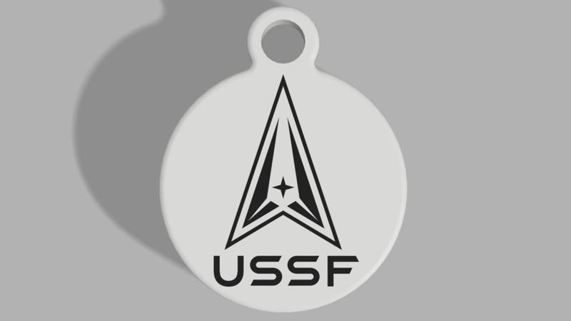 United States Space Force Keyring