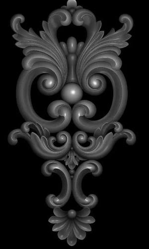 3d model of flowers and leaves