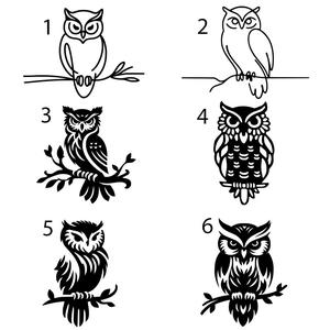 3D Printable Owl Silhouette Wall Decoration - STL File for Home Decor