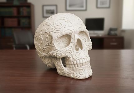 Ornate Skull 3D Printable 3D print model
