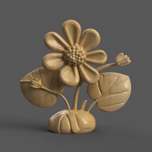 Cute 3D Flower Model – STL File for Decoration Gifts