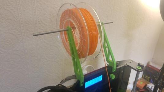 Overhead spool holder - Migbot Prusa i3 - 8mm Acrylic frame