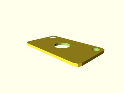 Stepper motor mounting plate