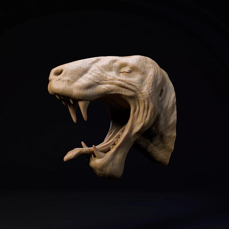 Inostrancevia Latifrons mount-head