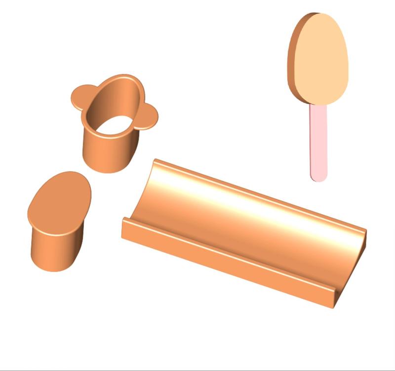 K-pop Cake Pops Molds – Ice Cream Shape (2 Sizes)