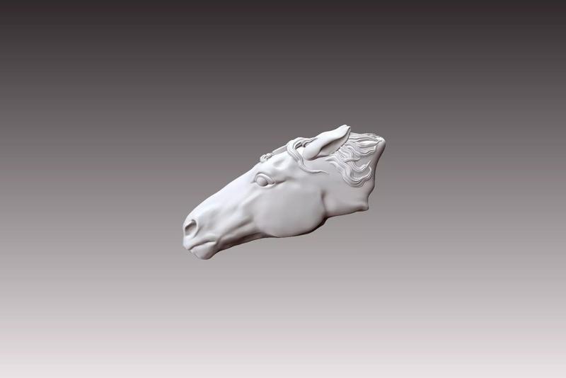 horse have money at once 3D model  sculpture