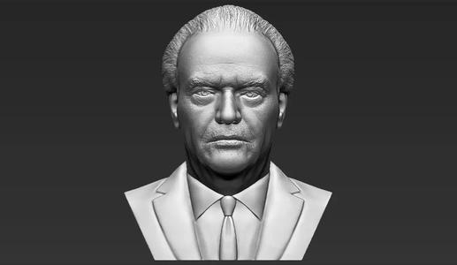 Jack Nicholson bust 3D printing ready stl obj formats
