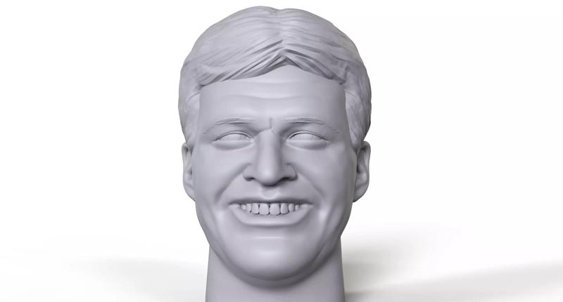 Kvak Clouso  3D printable portrait sculpture