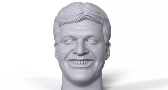 Kvak Clouso  3D printable portrait sculpture