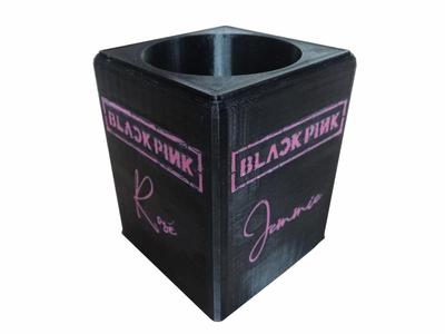 Black Pink Pencil Cup