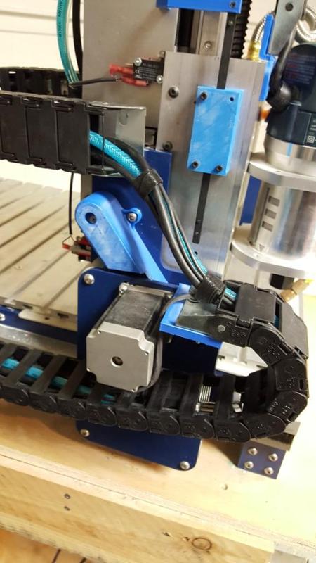 3d printed accessories for a Blurry Customs CNC mill