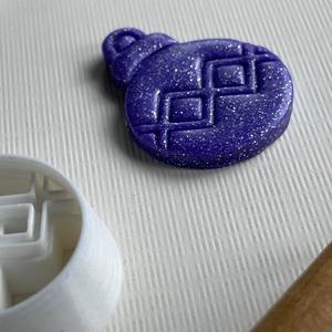 Christmas ornament stamp/cutter set