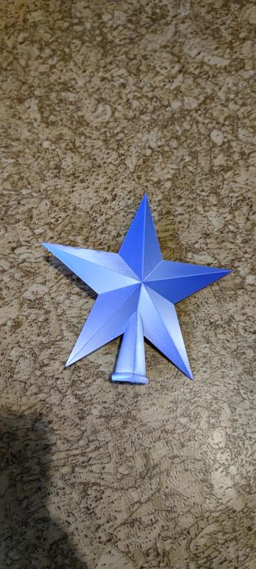 Christmas tree stars and ornaments