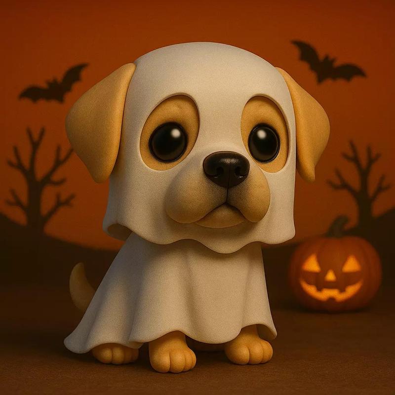 Labrador Fantasma de Halloween