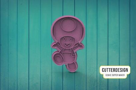 Toad Super Mario Bros Cookie Cutter M1