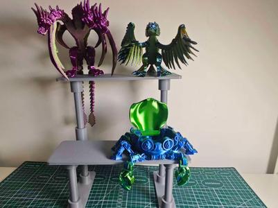 Display stand for stall storage / double layer detachable / customizable storage stand