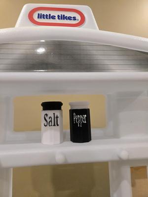 Pretend Salt and Pepper Shakers