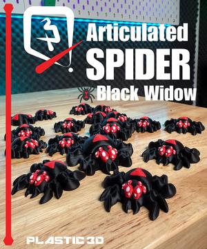 Articulated Spider — Black Widow Creeper for Your Desk