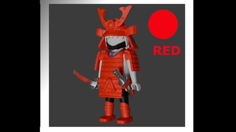 Playmobil Samurai Red