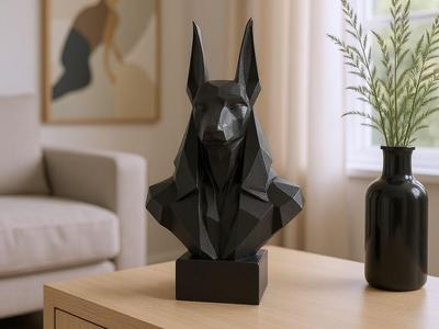Low Poly Anubis Bust