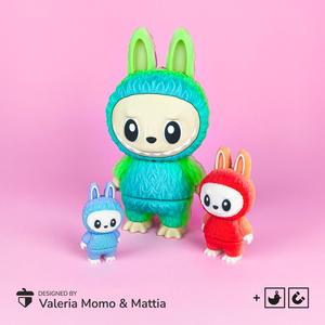 🧸✨ Flexi Labubu – Toy, Keychain & Magnet!