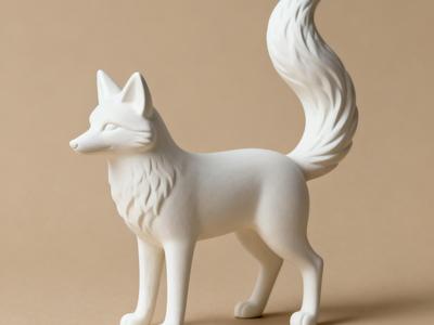 Little fox animal figurine