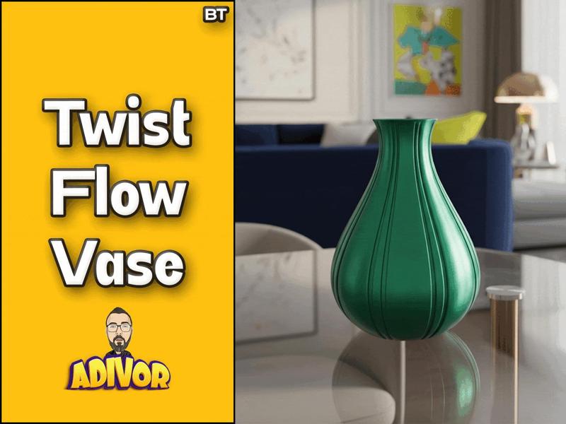 Twist Flow Vase -  Home Decor