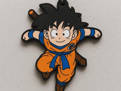 Kid Gohan Keychain with Sword - Dragon Ball