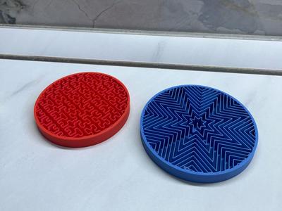 Cup coaster with different infill