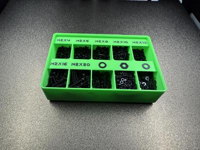 M2 Screw Gridfinity Bin 2x3x4