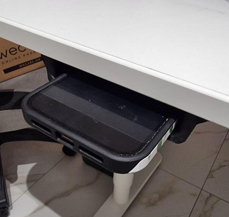 Under desk phone holder