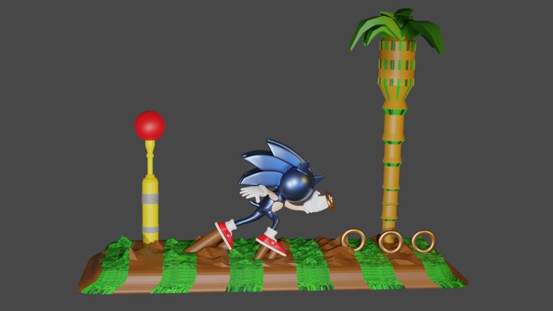 Sonic The Hedgehog Diorama