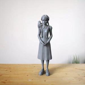 wednesday addams fanart stl