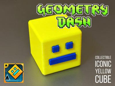 Geometry Dash Yellow Cube