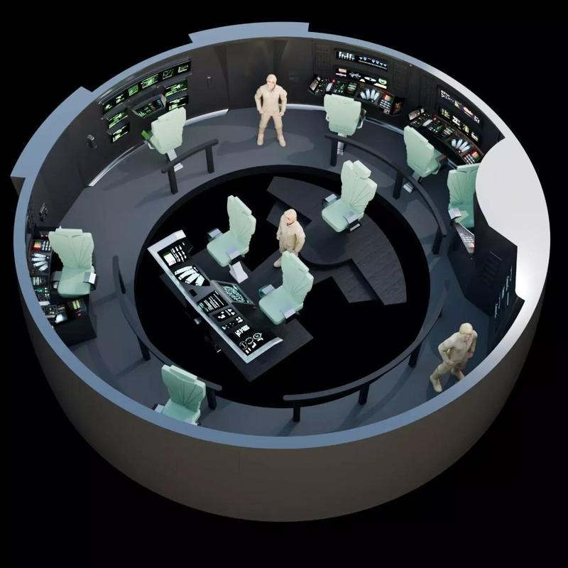 USS Enterprise Bridge Complete Diorama - The Wrath of Khan