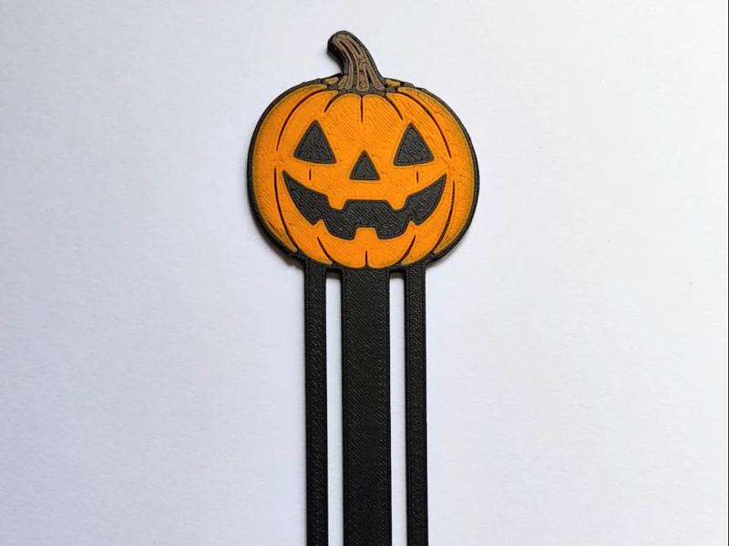 Jack-o'-lantern Bookmark