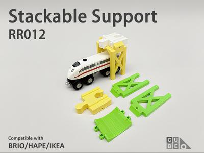 CUBEUNi-Real Rail-Stackable support-BRIO