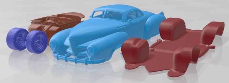 Wheeled Hotrod 6 Wheels Printable Car