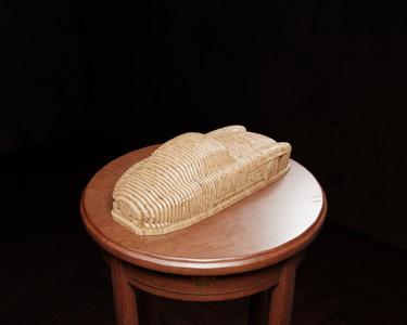 3D Printable Mercedes-Benz 300 SL Gullwing - Sliced Design with Base