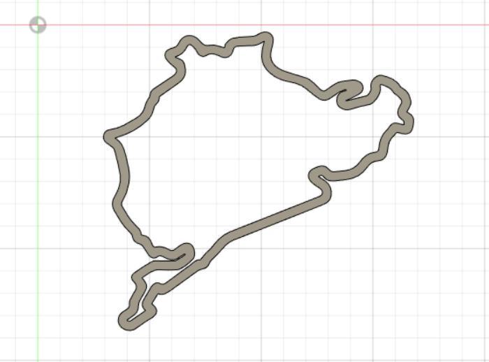 nurburgring silhouette wall hanger