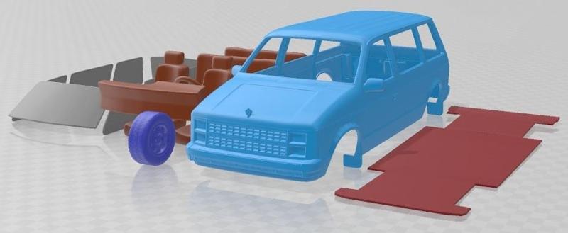 Dodge Caravan 1984 Printable Car