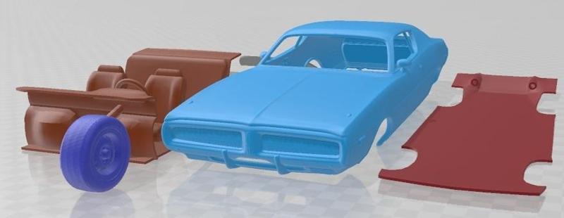 Dodge Charger 1972 Printable Car