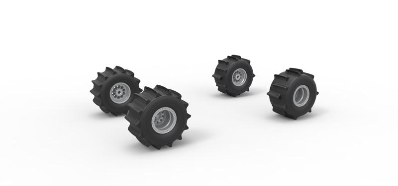 Wheel Set of Formula Off Road Scale 1:25