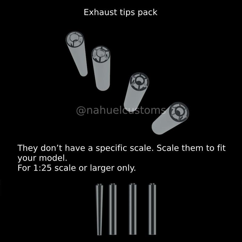 Exhaust tips pack