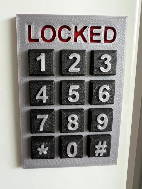 False security keypad